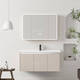 Youguan Space Creamy Aluminium Salle de bain salle de bain salle de bain en céramique pour lavabo intégré armoire de lavabo à lavabo de salle de bain