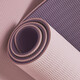 Keep stretch mat yoga mat, entry-level two-color thickened lengthened fitness mat, anti-slip yoga jumping mat TPE 12801 classic 61cm blue/silver gray-7mm