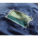 Jeans coupés kexin jeans moyens-jumeaux pour femmes en 2024 rétro littéraire d'été mince jeans patch féminin 1105 pantalon recadré bleu de haute qualité m recommandé 90-105jin [Jin est égal à 0,5 kg] Jin [Jin est égal à 0,5 kg]