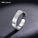 Miss JuJu pt950 platinum ring for men, white gold, Perfect Match, single ring for women, 10#, about 5.6 grams, the amount will be refunded according to the actual weight.