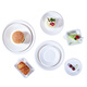 Babic disposable paper plate tableware cake plate barbecue plate Western food plate handmade art painting paper plate 7 inches 20 pieces
