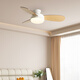 Mémoral Modern Simple Children's Child's Small Van Light Imitation en bois Grain Home Chadow Dining Plafond Plafond Ventilateur Lumière Fréquence Fréquence Silencieuse Ventilateur de la Fréquence lumineuse Conversion de fréquence 3684A