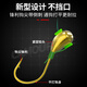 Renxian Seven Star Floating Line Group Traditional Fishing Seven Star Floating Small Golden Gloss Heading Hook Line Group Fishing Line Main Line Fishing Grass Cave Finished Products Not 2.0 meters [Not blocking the mouth and facing the sky hook] 3 rolls [can be 0.8# Line 4# Haixi Small Golden Gloss Heading Hook