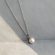 Yingtang Old Phoenix Freshwater Pearl Pendant Single White Round Bead Pendant Necklace 999 Silver Chain Gold Pendant + 45cm Chain Lao Fengxiang Same Style 8-9mm Pearl Lao Fengxiang Same Style