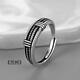 Ililuo ring men's titanium steel ring high-end single ring hip-hop trend ring personality retro cold niche open men's ring Ye Luo
