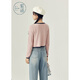 Zihan (ZIHAN) Zihan knitted suspender long-sleeved cardigan two-piece set for women in spring petite sweet top set cream pink M