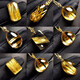 DRJEFUN Natural Brazilian Blonde Crystal Titanium Crystal Drops Wuwu Brand Men and Women Transport Pendant Necklace Couple Gift Number 6193