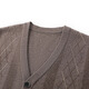 Hengyuanxiang Pure Cardigan Jacquard New Men's Winter plus épais bouton chaud Sweater Cardigan Pull pour hommes Camel L / 175 / 92A