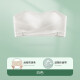 Meiya strapless underwear for women push-up seamless non-slip no rims bra tube top beautiful back big and small chest invisible bra wedding dress [anti-exposure tube top] white [four-breasted buckle] M [recommended 95-110Jin [Jin equals 0.5 kg], ]
