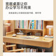 Zhengmu Feng, available in stock, solid wood desk can be lifted, simple home bedroom, office desk, computer desk, study table, walnut color single table, solid wood can be lifted, 100*60*135cm, double drawer