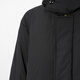 江南布衣（JNBY）【防泼水】商场同款24冬新品宽松连帽羽绒服5OBC12590 001/本黑 M
