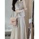 Hanlujiao (hanlujiao) dress for women's summer 2025 new Korean style fashionable temperament slim and age-reducing small person suit skirt summer striped top + apricot skirt M [Suggest 98-108Jin [Jin equals 0.5 kg]]