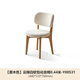 Genji Wooden Solid Wood Makeup Stool Modern Simple White Stool Girls Bedroom Dressing Stool Lamb Silk Soft Chair (Login Color)