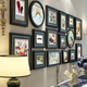 Vinoya Massivholzfoto Wandfoto Rahmen Wand amerikanische Wohnzimmer Sofa Hintergrund Wand Dining Bilderrahmen Dekorative Retro -Stil -Fotorahmen Kombination 6198 Modelle Modelle