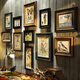 Vinoya Massivholzfoto Wandfoto Rahmen Wand amerikanische Wohnzimmer Sofa Hintergrund Wand Dining Bilderrahmen Dekorative Retro -Stil -Fotorahmen Kombination 6198 Modelle Modelle