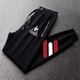 Le coq sportif French big cock casual sports pants for men in spring, autumn and winter new fashion versatile running leggings long pants Navy plus velvet leggings sweatpants red and white three stripes 4XL recommended 200-220Jin Jin equals 0.5 kg