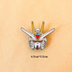Lemiao gundam robot traje móvil broche nuevo personalidad moderna linda insignia japonesa caricatura pin pareja accesorios A2645-1 cabezal robot A24-205