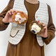 Youyou original genuine happy hedgehog plush pendant doll cute doll toys schoolbag backpack hanging decoration gift brown color send teachers and classmates students graduation gift children girlfriend wife boy girl best friend souvenir birthday gift girl gift
