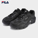 斐乐（FILA）官方掠夺者2男鞋跑步鞋网面鞋老爹鞋运动休闲鞋 黑/锻铁-BF 42