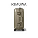 RIMOWA Original 21-inch aluminum-magnesium alloy suitcase, trolley case, boarding case, titanium gold, 21-inch, suitable for short trips of 3-5 days