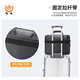 雅杰防水牛津帆布公文包男15.6英寸手提会议包大容量商务电脑包资料包 深灰色3291 15.6英寸