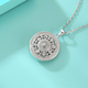 Yuan Shengfu's new PT950 fashionable eight-treasure compass platinum pendant, genuine platinum pendant with the word 