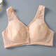 Duoxianju summer no steel ring no sponge mother's underwear for middle-aged and elderly women front button vest style breathable bra skin color 1 piece 4XL 85/3895-115Jin Jin is equal to 0.5 kg