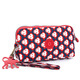 Kipling2024 Frühlings- und Sommer Neue Frauenbeutel, modische leichte Nylon -Tuch, kleine Brieftasche, Kupplung, Kartenbeutel, Tarnblume