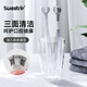 Sweetrip Japanese three-sided toothbrush, soft-bristled adult toothbrush, special for men and women, tongue scraping, high-end couple toothbrush