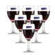 Lemeiya tall red wine glass lead-free crystal glass goblet wine glass red wine set elegant 190ml (pack of 6