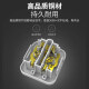 2脚转3脚插座转换器迷你二孔转三孔L07转接头2变3项插头不带线 2脚转5孔+2孔（底部）