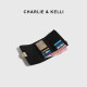 CHARLIE & KELLI官网 CK轻奢包包女2025新款夏简约百搭折叠卡包小巧钱包 红色