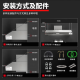 美凌幻影【支持上门安装】商用抽油烟机净化器一体机不锈钢烟罩农村柴火灶土灶饭店厨房食堂炸鸡环保大吸力 80*60*45cm（880瓦单风机） 自行安装