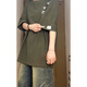 POUM NEU NEUES CHINA KOMPLEISCHEN T-SHIRT FÜR MENSER SOMMER TREND CHINA CHINESS STYLE LOUSS CASHTOTWOLLE HALTELEEVED JUNGE HN-T3524 APRIKOT COLOR L (Empfohlen 110-130jin [Jin entspricht 0,5 kg]))