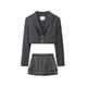 RE VAN Rui Fan New Designer Commuting Style Suit Skirt Set RM12403247 Dark Gray S 36