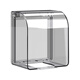 International Electrician Type 86 Self-adhesive Heightened and Larger Socket Waterproof Cover Splash-proof Box Smart Toilet Socket Waterproof Box Protective Cover Cover Type 86 Heightened and Waterproof Box Black and Transparent