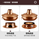CHUILAOYE pure copper hot pot carbon and electric dual-purpose copper electric hot pot old-fashioned Beijing shabu-shabu charcoal mandarin duck pot split copper pot hot pot 36CM red copper split mandarin duck pot 8-10 people