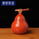 MOYAN Jade red gourd cultural toy hand piece, single-hand twisted small gourd for boys to play with, jade standard gourd 4-6cm A22-106 1 piece