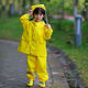 Shantou Lincun Chaodatong waterproof full body children's boys and girls kindergarten set raincoat overalls rain pants one-piece Anji 901 yellow jacket + overalls + rain boots L size suitable for 100-115 height