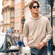 
Mr. Bu Bu’s thin base sweatshirt for men casual hooded men’s inner top 2025 new product KT15763 Zipper pocket-Bronze M (170)