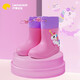 Lemonkid children's rain boots for boys and girls, non-slip shoes, children's baby waterproof rain boots, flying unicorn new style 190