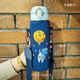 Bolikin national trend embroidered thermos cup cover universal zodiac water cup cover protective cover crossbody strap shoulder strap portable cup cover 350ml 500ml anti-scalding embroidered Galaxy Traveler 480-500ml