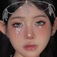 Muyu children's stage makeup face accessories concert face stickers diamond broken diamond eye makeup bright diamond tear diamond face sticker rhinestone pearls 165 pieces each