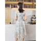 Pink and blue wardrobe dress 532L838 Avocado Green M
