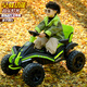 Yubeijia children can ride four-wheeled electric car for adults and can drive boys and children toys remote control children's car off-road vehicle ATV light orange (self-driving/remote control + powerful drive) cool light + Bluetooth music