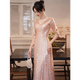 Seidler high-end evening dress 2025 new slim and temperament sequin host performance banquet annual meeting naked pink XXL (recommended 126-135Jin [Jin equals 0.5 kg])