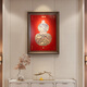 Guge Space Focus Art Entrance Wall Decorative Painting Fulu Linmen Hanging Picture New Chinese Style Gourd Decorative Painting Restaurant Background Wall Round Copper Color Painting Fulu Linmen Store Manager Recommends 600*800mm Black Walnut Solid Wood Picture Frame Copper Color Burning Technology + Brass Painting Core + Package Installation