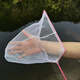 Ornamental fish fishing, fish tank fishing net bag, ultra-fine dense net goldfish small aquarium hand-made net that does not hurt fish, household fishing, 6-inch goldfish net 14 12cm, total length 47cm