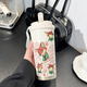 Judynik Thermos Strohverbeigungsbecher großer Kapazitätssportwagen tragbare männliche und weibliche Studenten, um zum School Cup BXAB6621 Nick Edelstahl Innen Liner-520ml mit Lanyard zu gehen