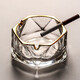 Manwei office ashtray creative personality household cigarette cup living room high-end anti-fly ash crystal ashtray Phnom Penh + Phnom Penh